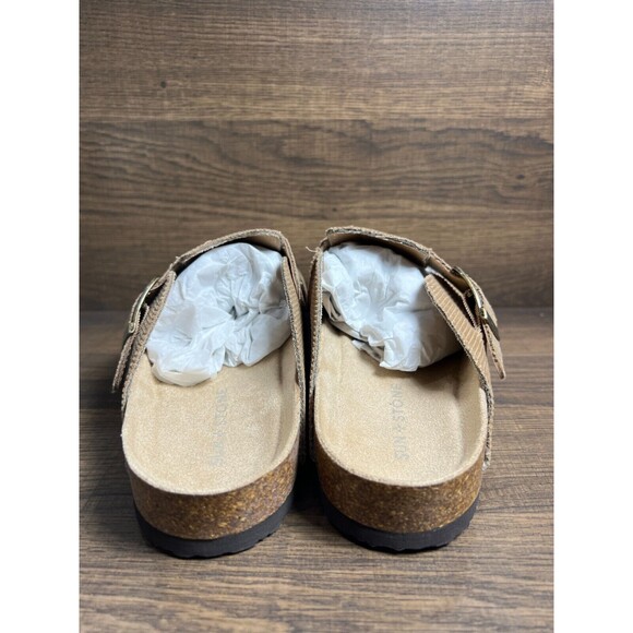 Sun + Stone Men\'s Kyler Corduroy Slip-On Clogs Sandals Beige 8 New main image 7